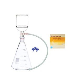 1000ml,24/29,Suction Filtration Kit,70mm Buchner Funnel,1 Litre Erlenmeyer Flask - Picture 1 of 5