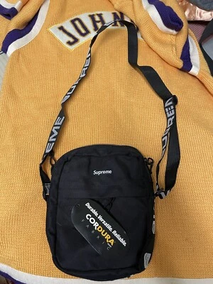 Bolso de Hombro Supreme SS18 Nylon Negro Nuevo con Etiquetas Foto 1 de 4