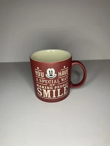 Micky Mouse Disney Parks Collectible Mug "Making People Smile" Red Branded Mug - Picture 1 of 4