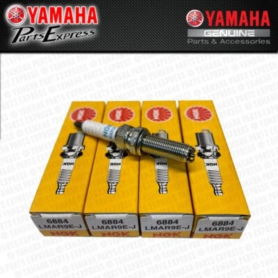 2009 - 2025 YAMAHA YZF-R1 YZFR1 YZF R1 R1M 4-PACK NGK LMAR9E-J SPARK PLUGS 6884 - Image 1 of 4