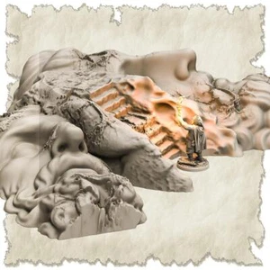 Ruinas de cabeza antigua SAWANT3D impresas en 3D 28 32 mm Ragnarok d&d - Imagen 1 de 3