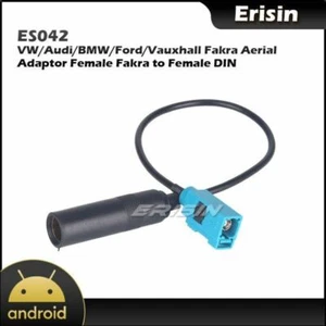 Adaptateur d'antenne aérienne radio féminine Fakra à Din pour VW/BMW/Opel/Audi/Ford/Skoda - Photo 1/4