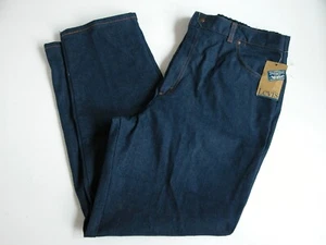 VINTAGE Levis Jeans Womens 36 Dark Wash Denim Blue Deadstock AVERAGE 80s - Picture 1 of 10