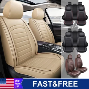 PU Leather Car Seat Covers 5 Seat Cushion Full Set For Ford Explorer - Picture 1 of 28