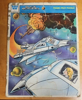VTG Whitman Buck Rogers Frame Tray Puzzle 1979 Sci Fi TV Show Complete - Image 1 of 2