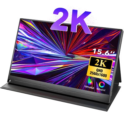 16" 2K Portable Monitor 60 Hz Freesync Gaming Screen For Game Xbox Series x PS - Image 1 of 4
