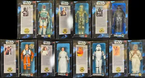 1996 WAVE 1 Hasbro Star Wars Collector Series 12" Action Figure SET OF 7 MIB - Picture 1 of 22