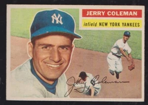 Topps Baseball 1956 #316 Jerry Coleman espalda gris casi nuevo **** envío gratuito **** - Imagen 1 de 1