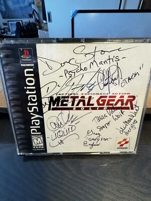 Mega Grail Cast x7 Signed Metal Gear Solid Game Ps1 With authenticity JSA /LOA - Image 1 of 2