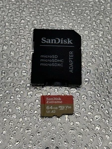 SanDisk Extreme Plus 64gb Micro SD Card With Adapter - Picture 1 of 4