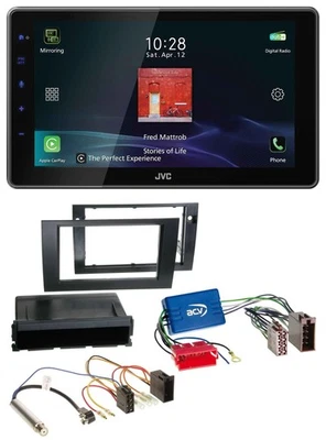 JVC DAB MP3 Bluetooth USB Autoradio für Audi A4 B6 B7 01-08 Symphony Aktivsystem - Bild 1 von 4
