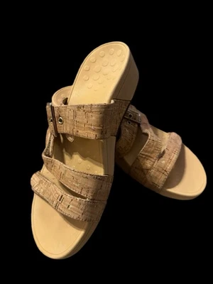 Vionic Sandals Women’s  Sz 10 Cork Pacific Rio Strappy Platform Wedge Slide NWOB - Image 1 of 4