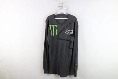 Camiseta Fox Racing X Monster Energy Para Hombres XL Ricky Carmichael Térmica Tejida Waffle Foto 1 de 4