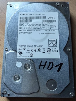 Festplatte Hitachi DeskStar HDS5C3020ALA632, 2TB, 5.900RPM, 32MB, SATA III, 3.5 - Bild 1 von 3