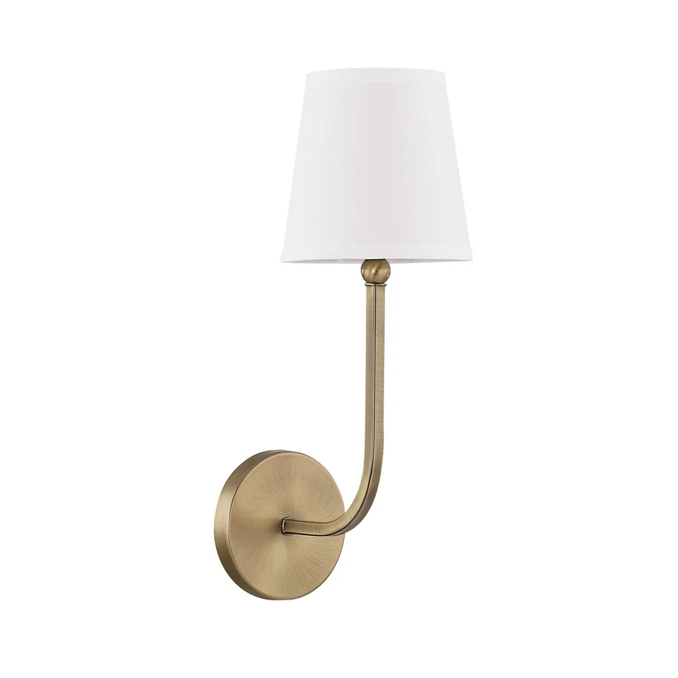 Capital Lighting 619311ad-674 Dawson 1 Light Wall Sconce Aged Brass