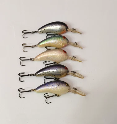 (5) Norman Deep Baby N Crankbait Fishing Lures Lot of 5 - Image 1 of 3