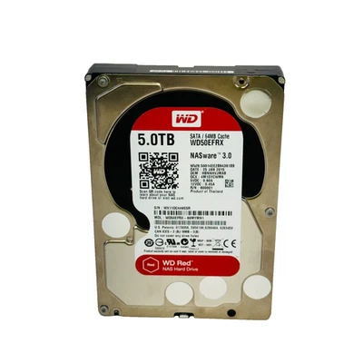Western Digital WD50EFRX 5TB 3.5in SATA NAS Hard Drive Red Series Data Storage - Image 1 of 4