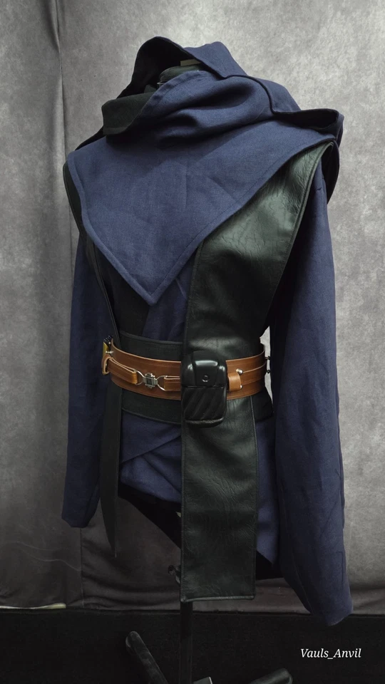 Jedi 'Shadow' Old Republic Cosplay Robe SET CUSTOM MADE Leather Tabbards - Image 1 of 4