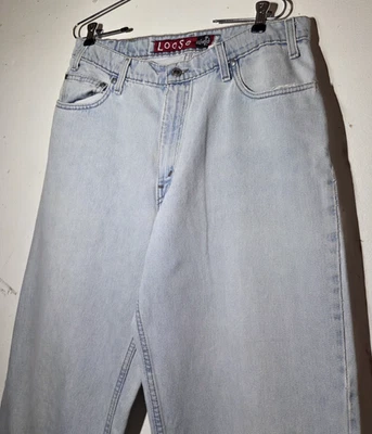 Vintage Levis Silvertab Loose Jeans Baggy 90s Y2K USA Skate Wear Size 34 x 34 - Image 1 of 4