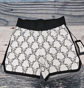 New York & Co Gabrielle Union Black White Frenchie Shorts Size Small High Rise - Picture 1 of 9