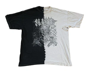 SLAYER SKULL XL-XXL Shirt HEAVY METAL, SCHLECHTER ZUSTAND selten Pentagramm schwarz/weiß - Bild 1 von 7