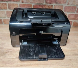 HP LaserJet P1102w Wireless Laser Printer 98K Pages (SEE PICTURES) Cracked - Picture 1 of 9