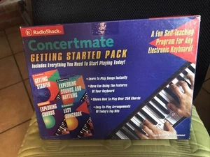 Radio Shack Concertmate Getting Started Pack Electronic Keyboard Self Teaching - Picture 1 of 7