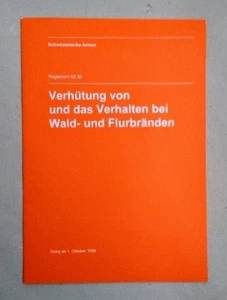 Verhütung von und das Verhalten bei Wald- und Flurbränden (= Reglement 62.80). S - Picture 1 of 1