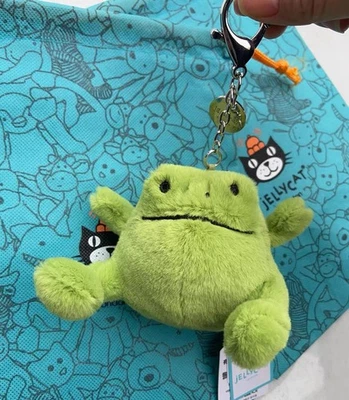 Jellycat Green Frog Doll Pendant with Dust Bag -12cm - Image 1 of 4