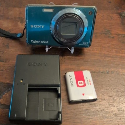 Sony Cyber-Shot DSC-W290 Black Digital Still Camera 12.1 MP 5X Optic Zoom-Tested - Image 1 of 4