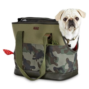 Reddy Tote Dog Canvas Pet Carrier Small Breed Camo Green - Picture 1 of 8