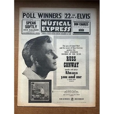 VARIOUS 1962 NME MAGAZINE NOVEMBER 23 1962 - JOE MEEK/elvis presley + Beatles lo - Image 1 of 2