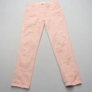 by Anthropologie Womens Chino Pants Size 27 Pink Cotton Linen Trousers Casual - Picture 1 of 11