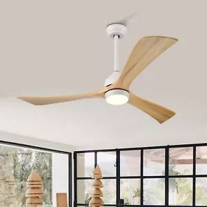 52" Ceiling Fan with Light & Remote Control, Reversible 3-blade Ceiling Fan - Picture 1 of 24