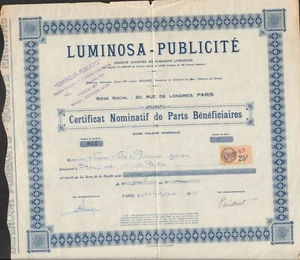 RARE => LUMINOSA - PUBLICITE (I) - Foto 1 di 1