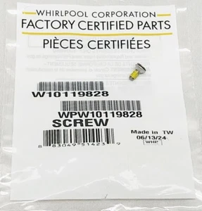 97044 Whirlpool Washer Lid Hinge Screw - New - Genuine OEM - Picture 1 of 3