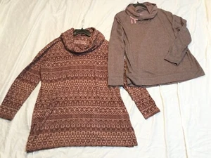 NEW * 2 Long Sleeve Cowl Neck PLUS SIZE SHIRT, Size XXL - St. John’s Bay Active - Bild 1 von 9