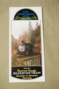 Durango & Silverton Narrow Guage Railway Brochure - Colorado - D&SNG - No Date - Picture 1 of 3
