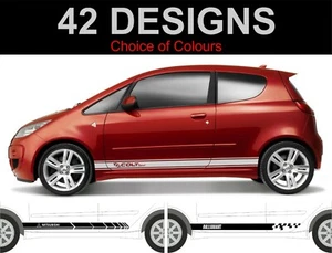 mitsubishi colt side stripes decals stickers graphics mitsubishi stripes - Picture 1 of 1
