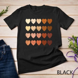 Camiseta Unisex Melanin Hearts Vintage Día de San Valentín Regalo Envejecido BLM - Imagen 1 de 15