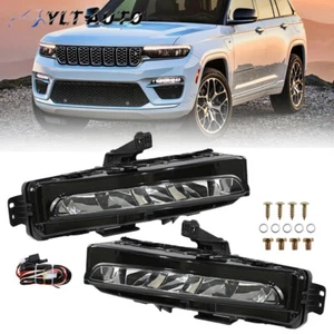 For 2022-2024 Jeep Grand Cherokee w/ Three-Row LED Fog Lights Lamps Left&Right - Picture 1 of 17