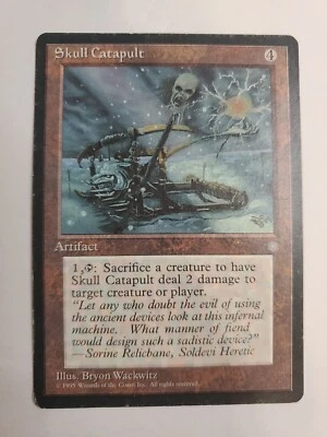 MTG Magic The Gathering Card Skull Catapult Artifact Ice Age 1995 - Image 1 of 2