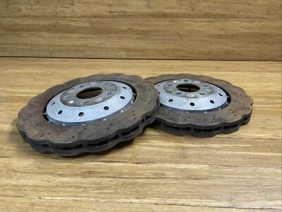 2014-2023 Audi R8 Front Left Right Brake Disc Rotors 42 OEM 70k Miles - Image 1 of 4