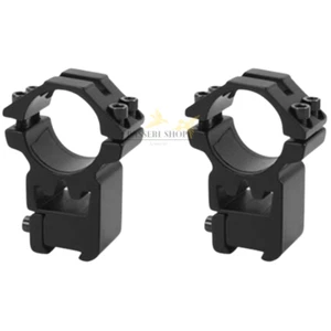 Paar Alu Montageschellen extra hohe Schiene 11mm und Durchmesser 25,4m - Bild 1 von 2