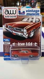 Pontiac Grand Prix Royal Bobcat Auto World Vintage Muscle '64 en rojo fuego solar - Imagen 1 de 3