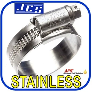 JCS Acero Inoxidable HiGrip SS Gusano Manguera Clips Abrazaderas Marinas Combustible de Silicona - Imagen 1 de 21