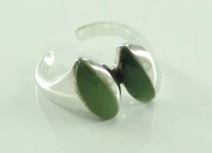 Anillo antiguo de mujer con jade / plata 800 - 58 (18,4 mm Ø) - Imagen 1 de 5