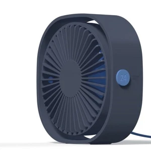 TOPK Mini Portable USB Desk Fan Table Strong Airflow &Quiet Operation 3 Speed - Picture 1 of 8