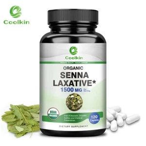 Organic Senna Laxative 1500mg - Cleanse & Detox, Weight Loss,Constipation Relief - Picture 1 of 10