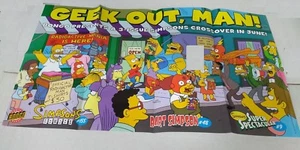 Simpsons "Geek Out, Man!" Crossover promo poster (Bongo Comics 2009) - Picture 1 of 1
